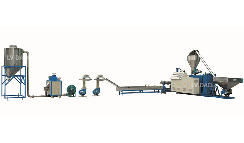 Conical Twin Screw Extruder Pelletizing Line